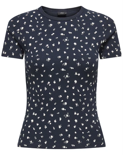 JDY - JDYLucky O-Neck T-Shirt - Sky Captain